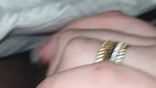 Step mom is going to handjob step son dick making him hard