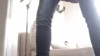 In my friends tight jeans and her small tight doc martens boots