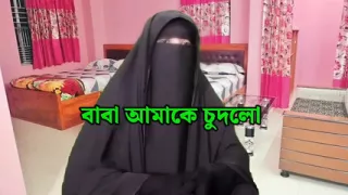 The stepfather drank his stepdaughter's milk and fucked her hard