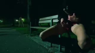 Femboy at Night in the Park