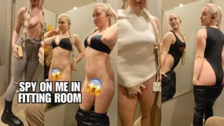 Outfits Changing, Public Fitting Room, Pussy Teasing