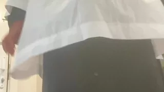 Naughty priest show off his big dick and fuck an altar boy