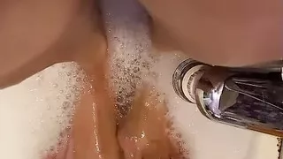 Melove Blue nail Polish Toes Taking a Bath