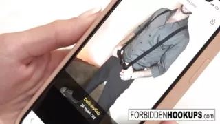 Horny babe accidentally hooked up with her step-brother