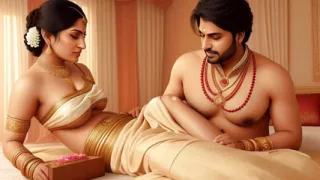 cute saree bhabhi gets naughty with her devar for rough and hard anal sex after ice massage on her back in Hindi indian sex