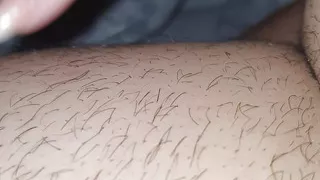 Step son pulled out his dick while step mom touched his nipple