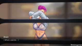 Summertime saga I fucked my stepsister as she was naked in her room