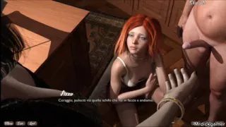 Hot bitch sucking dick in front of her stepmom and gets her mouth creampied