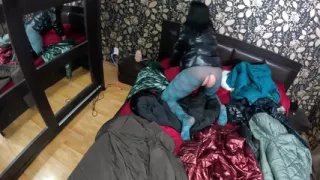 Several Shiny Down-jackets Used for Fucking and Masturbating 267