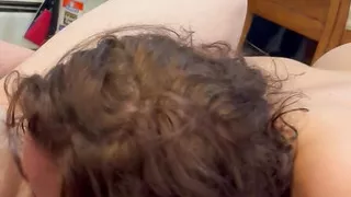 Wife makes hubby film her sucking off his friend and swallows load