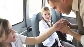 Threesome in the bus