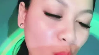 Thin Hairy Asian Teen Shows Off Tits And Pussy