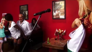 Busty Sluts Stacey Saran and Kiesha Kane Share Loads in a Raunchy Lingerie Threesome