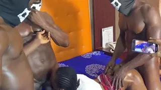 Another Clip of Me Getting Fucked by Three Blacked Musclar Nigerian Men Part 2