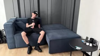 Guy jerked off and CUM in Nike Air Max Plus