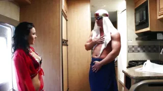 Olga Snow an experienced woman with dark hair gets fucked in