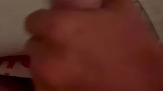 First time young straight best friend touches my cock. He gave me helping hand and i cum all over him.