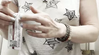 After a Massive Piss on a Plane Which Goes All Over My Butt N Thigh, I Get My Boobs N Bush Out to Freshen up N Clean My Teeth