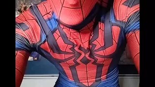 Spidey playing with himself