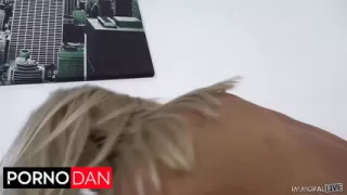 Christen Courtney's Panties Drip With Porno Dan's Cum!