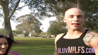 Cum in mouth for a pigtail brunette with a tight pussy