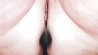 Fat MILF Tight Squirting Pussy Wand Vibrator and Anal Plug!!!