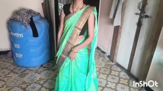 Shivani in green saree getting ready for sex part 2.