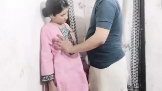 Cute step sister ko paise dekar jabar dasti pela