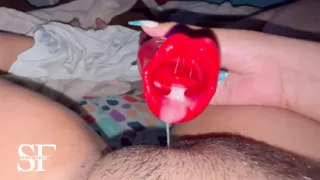 My Pussy Is Super Creamy With My Sex Toy