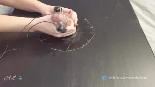 Close-Up Teasing Cock Massage With Vibrator - Massive Cum!