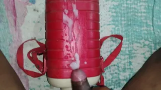 Cum on Bottle by Indian gay