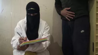 Shy boy is SHOCKED when muslim nurse touches his cock