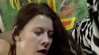 Horny Brunette with Big and Natural Tits Gets Fucked by Stranger