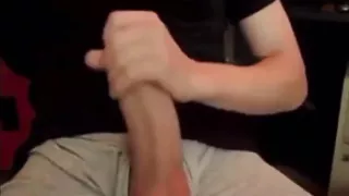 Jonathan Cyr masturbates and cums like a big pig