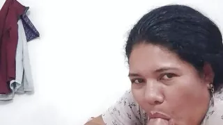 Wife sucking rich deep throat submissive