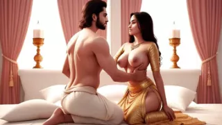 The stepbrother made the stepsister naked and fucked her...