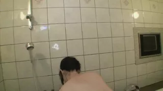 Skinny Asian Gets Hairy Pussy Played With