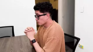 Secretary Fucks Her Boss's Stepson on the Office Desk, Nerd Boy Has a Big Cock! Daniela Andrea and Pipe Boy