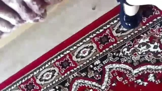 Black gothic heels at home