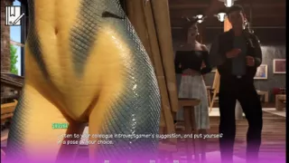 Naked painting monster college