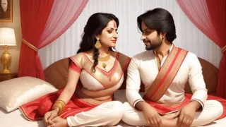 Breast milk on boobs of bhabhi