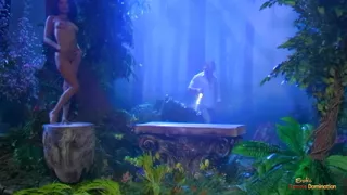 Asian slut moans loudly while riding her BF's hard dick outdoors