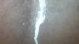 Crazy black Africa man cums all over my asshole.