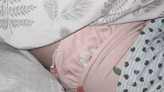 Step mom is going through the Lovense app and handjob step son