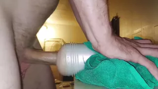 Throbbing Creampie Deep Inside Fleshlight Made My Legs Shake