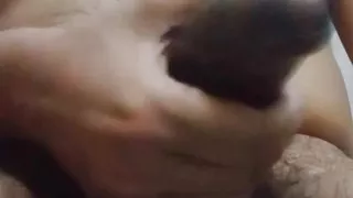 Playing with my uncut dick