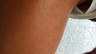 Gay bitsh walks around naked with his bare ass and masturbates until he cums