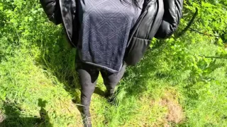 Hot Outdoor Blowjob and Cum Play with a Down-jacket 269