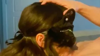 Desperately Needed Throatpie Right When BF Walks Through the Door