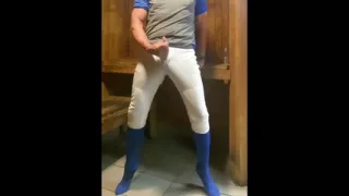 Jockdad87 Edges in the Sauna Blue Baseballgear